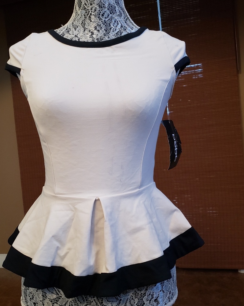Bebe peplum top